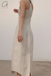 SWAYING/KNIT Knitted Panel Skirt SW22SSL53 Beige/White PS48